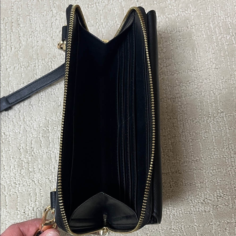 MEIA Black Crossbody Bag with Gold Accents - Picture 5 of 6